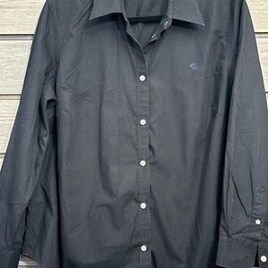 Ralph Lauren women Black Button Down Shirt